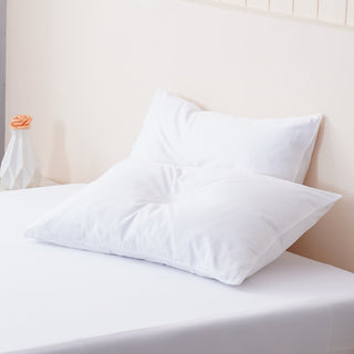 Cotton - White Pillowcases Pair - Loomshire