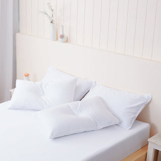 Cotton - White Pillowcases Pair - Loomshire
