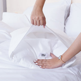 Cotton - White Pillowcases Pair - Loomshire