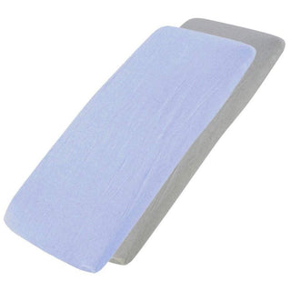 Crib Jersey Fitted Sheets 100% Cotton 40x90cm - Pack Of 2 - Fits All Models - LOOMSHIRE - 51