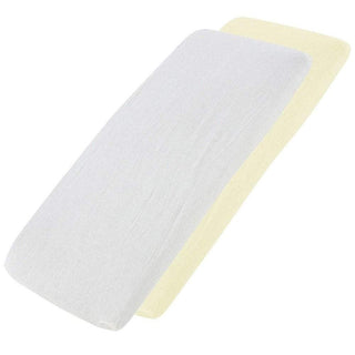 Crib Jersey Fitted Sheets 100% Cotton 40x90cm - Pack Of 2 - Fits All Models - LOOMSHIRE - 14