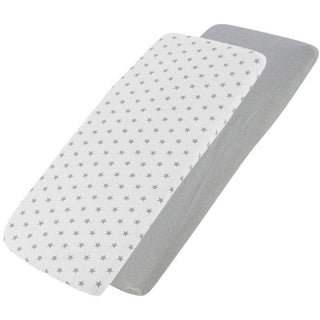 Crib Jersey Fitted Sheets 100% Cotton 40x90cm - Pack Of 2 - Fits All Models - LOOMSHIRE - 72