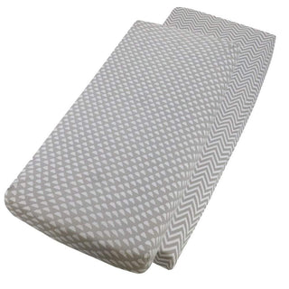 Crib Jersey Fitted Sheets 100% Cotton 40x90cm - Pack Of 2 - Fits All Models - LOOMSHIRE - 165