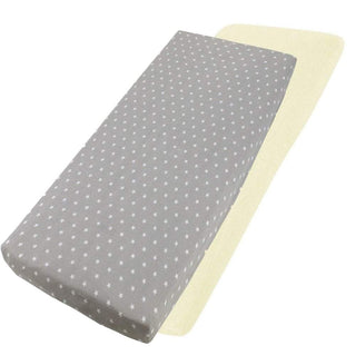 Crib Jersey Fitted Sheets 100% Cotton 40x90cm - Pack Of 4 - Fits All Models - LOOMSHIRE - 120
