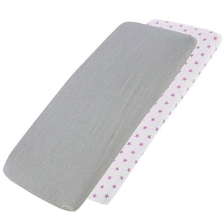Crib Jersey Fitted Sheets 100% Cotton 40x90cm - Pack Of 4 - Fits All Models - LOOMSHIRE - 102