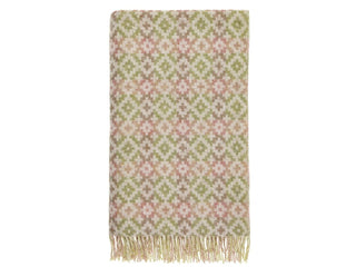 Dartmouth Shetland Pure New Wool Throw - Green - LOOMSHIRE - 1