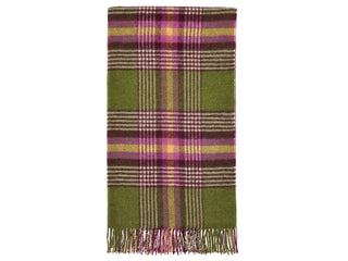 Dorset Shetland Pure New Wool Throw - Apple - LOOMSHIRE - 1