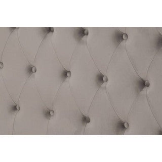 Edison Grey Velvet Ottoman Double Bed - LOOMSHIRE - 8