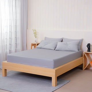 Ella Cotton - Dove Grey Fitted Sheet - LOOMSHIRE - 4