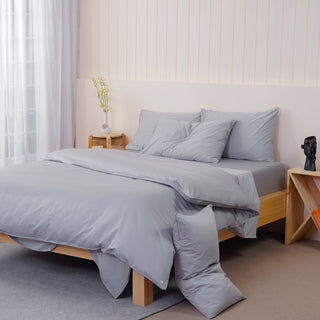 Ella Cotton - Dove Grey Pillowcases Pair - LOOMSHIRE - 2