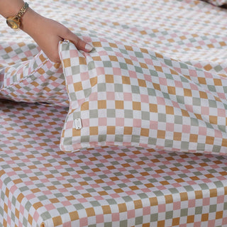 Ella Cotton - Gems Checkerboard Duvet Cover - LOOMSHIRE - 6
