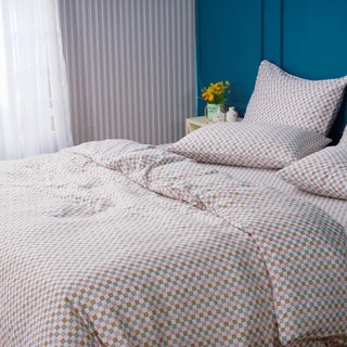 Ella Cotton - Gems Checkerboard Duvet Cover - LOOMSHIRE - 2