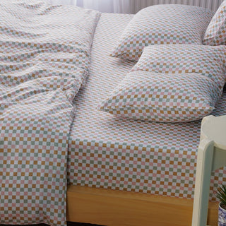 Ella Cotton - Gems Checkerboard Duvet Cover - LOOMSHIRE - 3