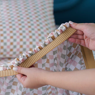 Ella Cotton - Gems Checkerboard Fitted Sheet - LOOMSHIRE - 4