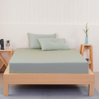 Ella Cotton - Sage Green Fitted Sheet - LOOMSHIRE - 3