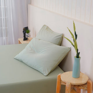 Ella Cotton - Sage Green Pillowcases Pair - LOOMSHIRE - 2