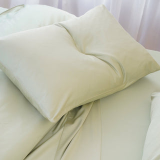 Ella Cotton - Sage Green Pillowcases Pair - LOOMSHIRE - 4
