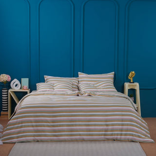 Ella Cotton - Serene Stripe Duvet Cover - LOOMSHIRE - 6