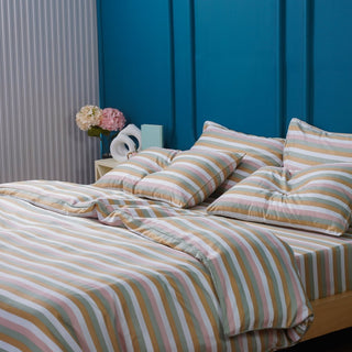 Ella Cotton - Serene Stripe Duvet Cover - LOOMSHIRE - 4