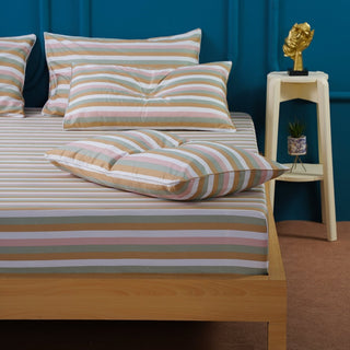 Ella Cotton - Serene Stripe Pillowcases Pair - LOOMSHIRE - 3