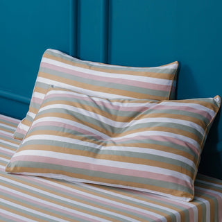 Ella Cotton - Serene Stripe Pillowcases Pair - LOOMSHIRE - 1