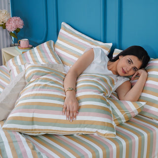 Ella Cotton - Serene Stripe Pillowcases Pair - LOOMSHIRE - 5