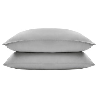 Eucalyptus Silk Pillowcase Pair in Grey (Best Seller) - LOOMSHIRE - 1
