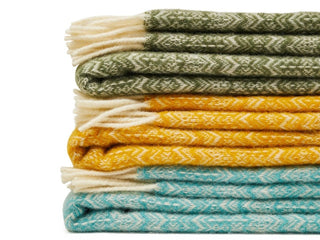 Fair Isle Pure New Wool Throw - LOOMSHIRE - 4