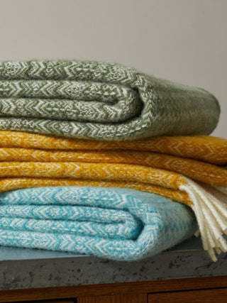 Fair Isle Pure New Wool Throw - LOOMSHIRE - 3