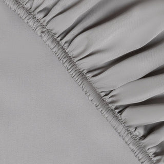 Fitted Sheet in Grey (Eucalyptus Silk) - LOOMSHIRE - 1