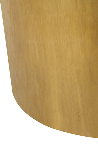 Fusion Round Coffee Table With Gold Base - LOOMSHIRE - 9