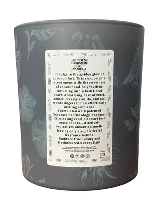 Golden Cashmere & Vanilla – 30cl Odour Neutralising Candle - LOOMSHIRE - 3
