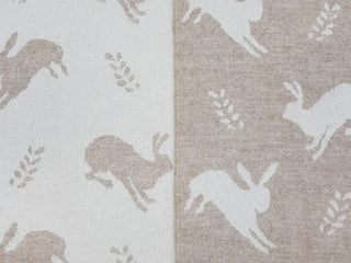 Hare Merino Lambswool Throw - Fawn - LOOMSHIRE - 1