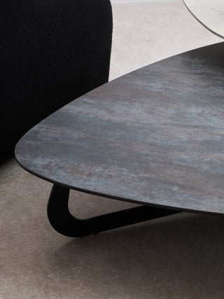 Imperia 2 Tier Large Asymmetrical Ceramic Coffee Table - LOOMSHIRE - 7