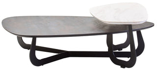 Imperia 2 Tier Large Asymmetrical Ceramic Coffee Table - LOOMSHIRE - 5