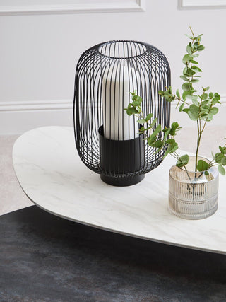 Imperia 2 Tier Large Asymmetrical Ceramic Coffee Table - LOOMSHIRE - 8