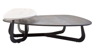 Imperia 2 Tier Large Asymmetrical Ceramic Coffee Table - LOOMSHIRE - 3