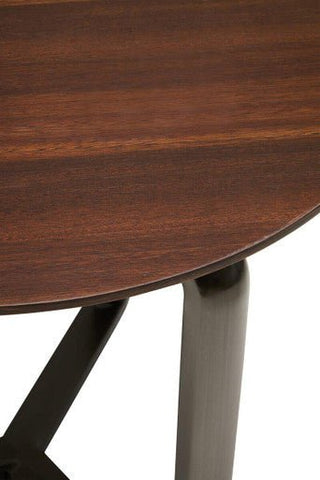 Imperia 2 Tier Round Veneer and Ceramic Coffee Table - LOOMSHIRE - 8
