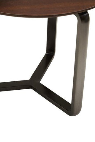 Imperia 2 Tier Round Veneer and Ceramic Coffee Table - LOOMSHIRE - 6