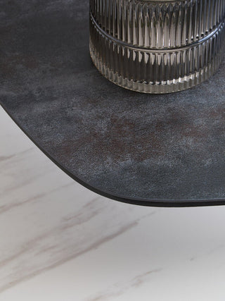 Imperia 2 Tier Small Asymmetrical Ceramic Coffee Table - LOOMSHIRE - 3