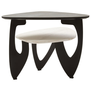 Imperia 2 Tier Small Asymmetrical Ceramic Coffee Table - LOOMSHIRE - 6