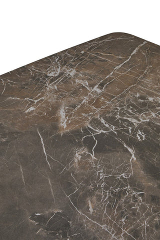 Imperia Grey Ceramic Marble Effect Coffee Table - LOOMSHIRE - 3