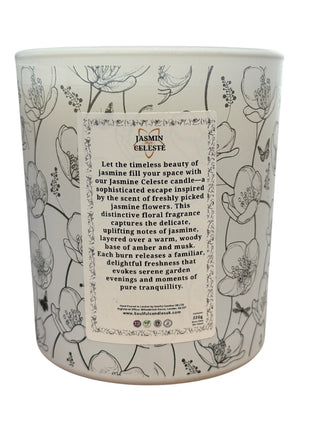 Jasmine Céleste – Soulful Serenity 30cl Soy Wax Therapy Candle - LOOMSHIRE - 3