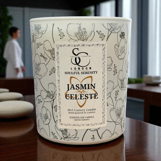 Jasmine Céleste – Soulful Serenity 30cl Soy Wax Therapy Candle - LOOMSHIRE - 2