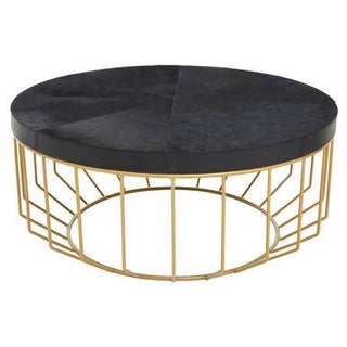Kensington Townhouse Hair On Hide Round Coffee Table - LOOMSHIRE - 1