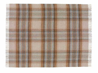 Kintyre Shetland Pure New Wool Throw - Natural - LOOMSHIRE - 2
