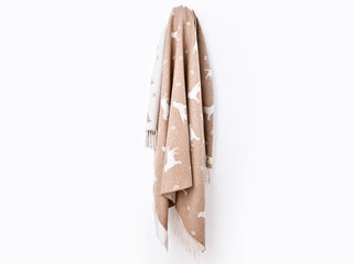 Labrador Merino Lambswool Throw - Bran - LOOMSHIRE - 2