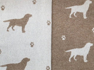 Labrador Merino Lambswool Throw - Bran - LOOMSHIRE - 1