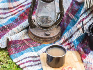 Large Checked Random Recycled Wool Blanket - LOOMSHIRE - 13