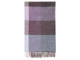 Lindley Pure New Wool Shetland Throw - Heather - LOOMSHIRE - 1